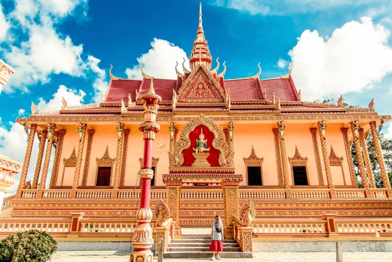 Chùa Xiêm Cán - Ngôi chùa Khmer đẹp nhất Bạc Liêu