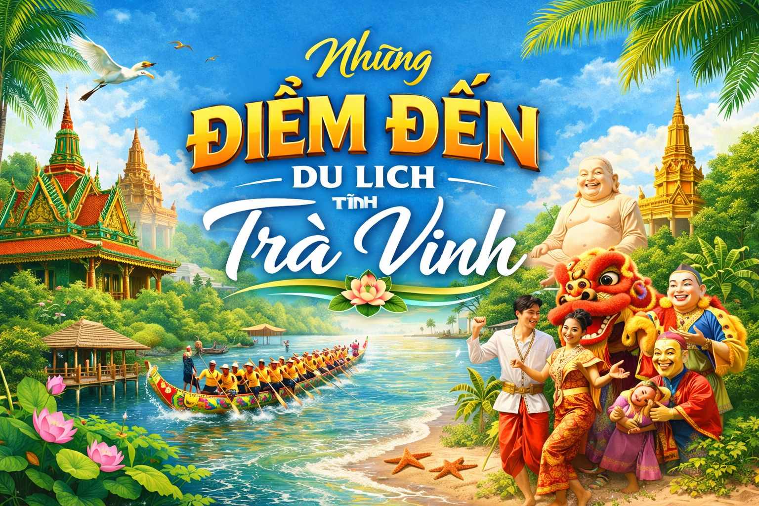 Trà Vinh – Những Điểm Đến Du Lịch Đậm Đà Bản Sắc Văn Hóa Và Thiên Nhiên Miền Tây