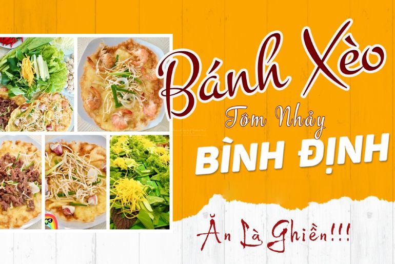 Bánh Xèo Tôm Nhảy Quy Nhơn - Món đặc sản nổi tiếng nhất Bình Định